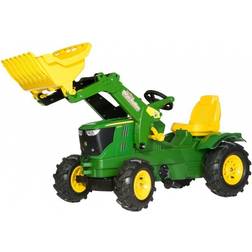 Rolly Toys John Deere 6210R Traktor med Frontskovl og Pneumatisk Dæk
