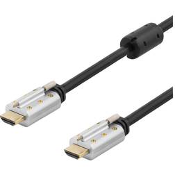 Deltaco HDMI - HDMI High Speed with Ethernet (2x screw) 2m