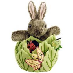 The Puppet Company Rabbit in a Lettuce with 3 Mini Beasts Hide Aways