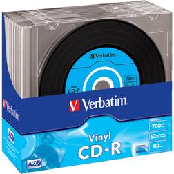 Verbatim CD-R Vinyl 700MB 52x Slimcase 10-Pack