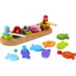 Barbo Toys Fiskebåt med Magnet i Trä 5970