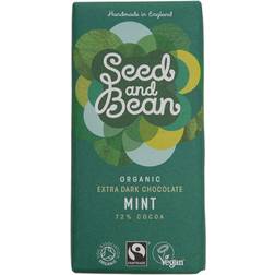 Seed and Bean Økologisk Mint Mørk Chokolade Bar 85g