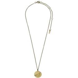 Pilgrim Capricorn Necklace - Gold/Transparent