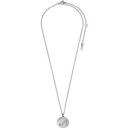 Pilgrim Scorpio Necklace - Silver/Transparent
