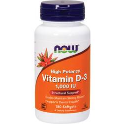 Now Foods Vitamin D-3 1000iU 180 stk