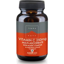 Terra Nova Vitamin C 250mg Multi-Ascorbate Complex (Non Acidic) 50 stk