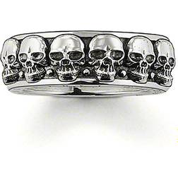 Thomas Sabo Skull Ring - Silver/Black