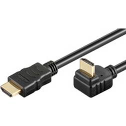 MicroConnect Gold HDMI - HDMI High Speed with Ethernet (angled) 1.5m