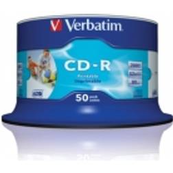 Verbatim CD-R 700MB 52x Spindle 50-Pack Wide Inkjet