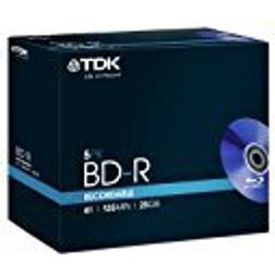 TDK BD-R 25GB 4x Jewelcase 5-Pack