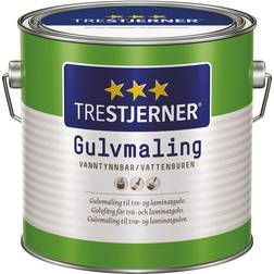 Trestjerner - Gulvmaling Hvid 3L