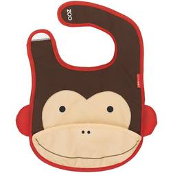 Skip Hop Zoo Tuck Away Baby Bib Marshall Monkey