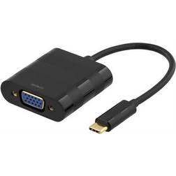 Deltaco USB-C - VGA Adapter M-F 0.1m