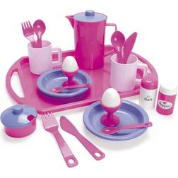 Dantoy Play Princess Lilac Breakfast Tea Set on Tray 23 Part 4345