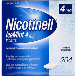 Nicotinell Icemint 4mg 207 stk Tyggegummi