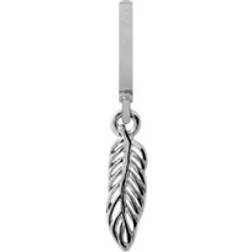 Christina Jewelry Indian Feather Pendant - Silver