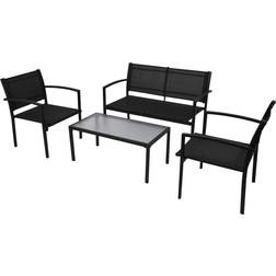 vidaXL 42162 Loungesæt, 1 borde inkl. 2 stole & 1 sofaer
