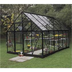 Halls Greenhouses Outrium 9.9m² with Base Aluminium Glas