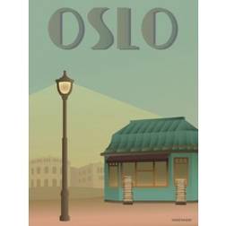 Vissevasse Oslo Aviskiosken Plakat 50x70cm