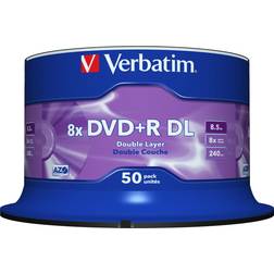 Verbatim DVD+R 8.5GB 8x Spindle 50-Pack