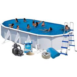 Swim & Fun Oval Pool Package 7.3x3.75x1.2m