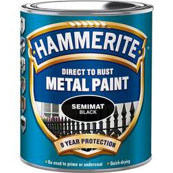 Hammerite Direct to Rust Metalmaling Black 0.75L