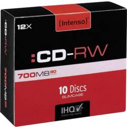 Intenso CD-RW 700MB 12x Slimcase 10-Pack