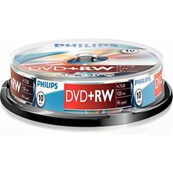 Philips DVD+RW 4.7GB 4x Spindle 10-Pack