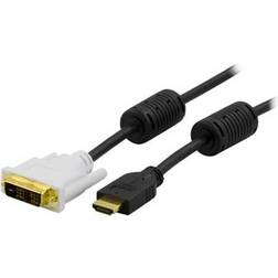 Deltaco HDMI - DVI-D Single Link 3m