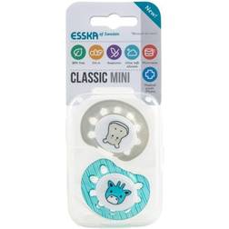 Esska Classic Mini Silicone 0-6m 2-pack