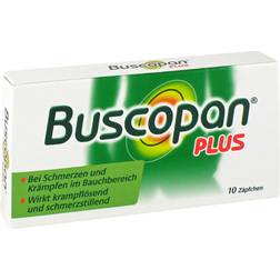 Buscopan Plus 10 stk Stikpiller