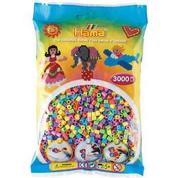 Hama Beads Midi-Perlen 3.000 Stück Pastell-Mix 201-50