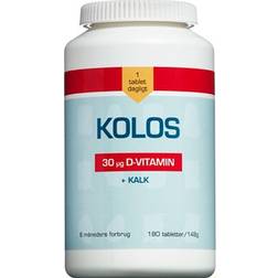 Kolos D-Vitamin M/Calcium 180 stk