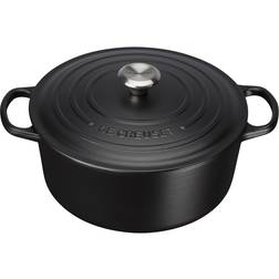 Le Creuset Matte Black Signature med låg 28cm