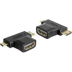 DeLock HDMI - Mini HDMI/Micro HDMI Adapter M-F