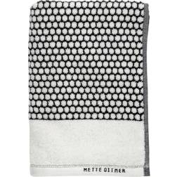 Mette Ditmer Grid Badehåndklæde White/Black (60x38cm)