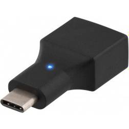 Deltaco USB C - USB A 2.0 Adapter M-F