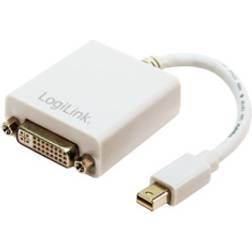 LogiLink Mini DisplayPort - DVI Adapter M-F 0.1m