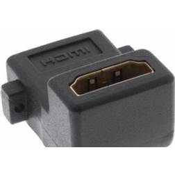 InLine Flange HDMI-HDMI Angled F-F Adapter