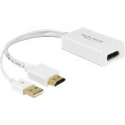 DeLock DisplayPort - HDMI/USB A Adapter M-F 0.2m