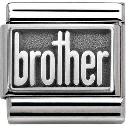 Nomination Composable Classic Link Brother Charm - Silver