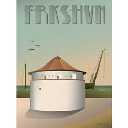 Vissevasse Frederikshavn Krudttårnet Plakat 15x21cm