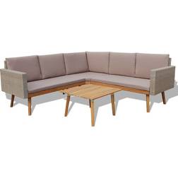 vidaXL 43133 Loungesæt, 1 borde inkl. 3 sofaer