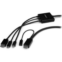 StarTech DisplayPort Mini/HDMI/USB C - HDMI/USB B Micro M-F 2m