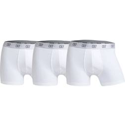 CR7 Men's Basic Trunks 3-pack - White