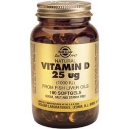 Solgar D-Vitamin 25 ug (1000 IU) 100 stk