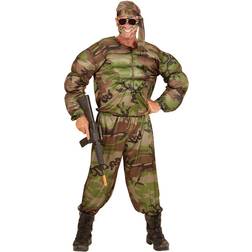 Widmann Soldat med Muskler Kostume