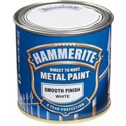 Hammerite Direct to Rust Smooth Effect Metalmaling Hvid 0.25L