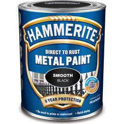 Hammerite Direct to Rust Smooth Effect Metalmaling Sort 0.25L