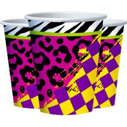 Amscan Paper Cup Totally 80's 266ml 8-pack